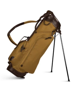 Sun Mountain Golf Canvas & Leather Carry Stand Bag -Golf Equipment Store 190734CanvasLeatherStandClay Brown