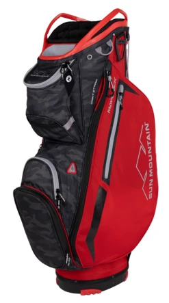 Sun Mountain Golf 2023 Maverick Cart Bag -Golf Equipment Store 2023 Maverick 230363 red black camo