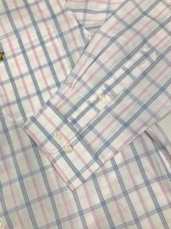 Callaway Jack Nicklaus Black Label By Perry Ellis Plaid Button Down Shirts -Golf Equipment Store 3ColorsMediumPlaidLS BrightWhite2