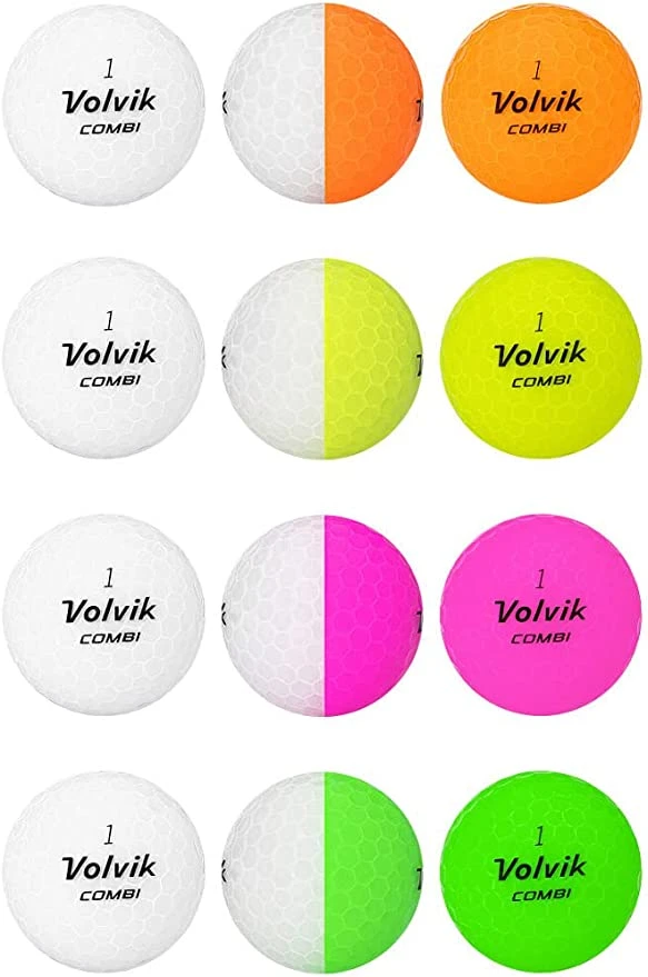 Volvik Crystal Combi Split Colored Golf Balls 2 Volvik Crystal Combi Split Colored Golf Balls - Image 2