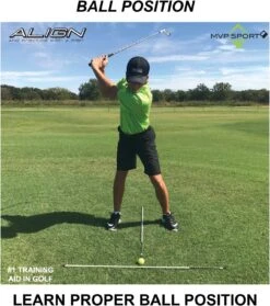 MVP Sport Golf Alignment Sticks 2-Pack -Golf Equipment Store AlignmentRods Red 5