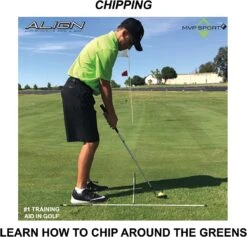 MVP Sport Golf Alignment Sticks 2-Pack -Golf Equipment Store AlignmentRods Red 8