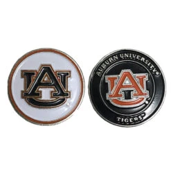 NCAA Double Sided Collegiate Golf Ball Marker Coins -Golf Equipment Store Auburn1