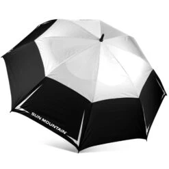Sun Mountain Golf 68" Manual Umbrella -Golf Equipment Store Black White