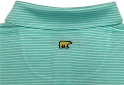 Callaway Jack Nicklaus Black Label By Perry Ellis Feeder Stripe Polo Shirts -Golf Equipment Store BlackLabelPolo FeederStripe ArubaBlue3