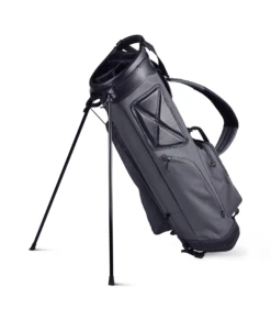 Sun Mountain Golf Canvas & Leather Carry Stand Bag -Golf Equipment Store CanvasLeatherStandSlate BlackAltShot