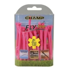 Champ Fly Tees 2.75" Plastic Golf Tees -Golf Equipment Store Flytee 2.75 pink