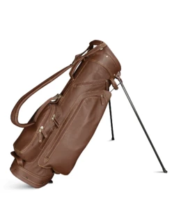 Sun Mountain Golf Leather Carry Stand Bag -Golf Equipment Store G823250LeatherStandBrown Khaki