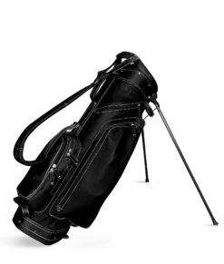 Sun Mountain Golf Leather Carry Stand Bag -Golf Equipment Store G823267LeatherStandBlack White