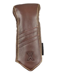 Sun Mountain Golf Leather Head Covers -Golf Equipment Store G823731Brown KhakiStripeX