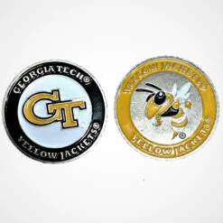 NCAA Double Sided Collegiate Golf Ball Marker Coins -Golf Equipment Store GeorgiaTech