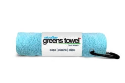 Clip Wipes Microfiber Golf Greens Towel -Golf Equipment Store Greens Towels Caibbean Blue