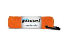 Clip Wipes Microfiber Golf Greens Towel -Golf Equipment Store Greens Towels Orange Crush