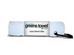 Clip Wipes Microfiber Golf Greens Towel -Golf Equipment Store Greens Towels Pure White