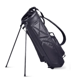 Sun Mountain Golf Leather Carry Stand Bag -Golf Equipment Store LeatherStandBlackAltShot