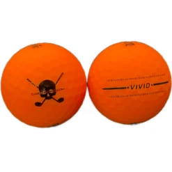 CaddiesShack Custom Jolly Rogers Skull & Crossbones Volvik Vivid Matte Golf Balls 8 CaddiesShack Custom Jolly Rogers Skull & Crossbones Volvik Vivid Matte Golf Balls -Golf Equipment Store Orangevivid