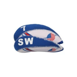 Volf Golf USA Flag Neoprene Iron Head Covers Set -Golf Equipment Store VolfGolfHeadcover USANeopreneIrons4