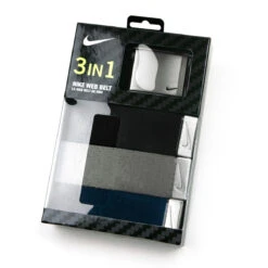 Nike 3-in-1 Web Belt Packs 20 Nike 3-in-1 Web Belt Packs -Golf Equipment Store WebBelt BlackGrayNavy1