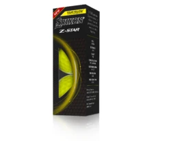 Srixon Z-Star Tour Golf Balls -Golf Equipment Store Z STAR8 Sleeve TourYellow reflection