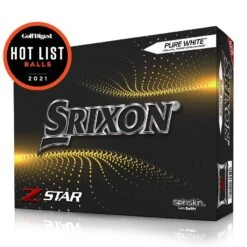 Srixon Z-Star Tour Golf Balls -Golf Equipment Store ZStarWhite0
