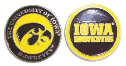 NCAA Double Sided Collegiate Golf Ball Marker Coins -Golf Equipment Store iowa